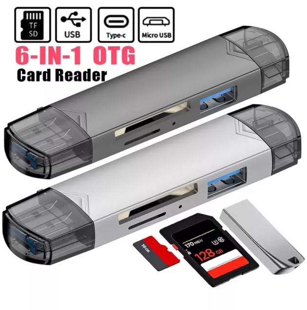 OTG Card Reader / Type-C / USB / Micro USB / SD / Micro SD ( 6 in1 )