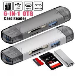 [103280] OTG Card Reader / Type-C / USB / Micro USB / SD / Micro SD ( 6 in1 )