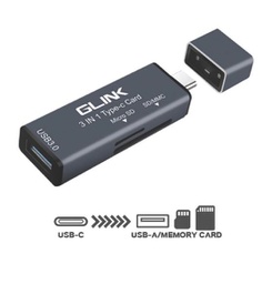 [105091] G-Link GL044 3 in 1 Type-C Card Reader