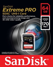 [124116] Sandisk Extreme SDXC UHS-I 64GB SD Card 170MB/s