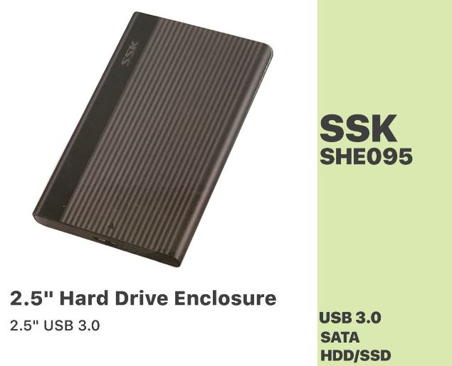 SSK USB 3.0 SHE-095 2.5" Hard Drive Enclosure