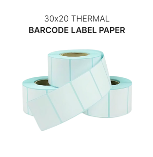 Barcode Label Sticker 30x20 (1200)Pcs Direct Thermal