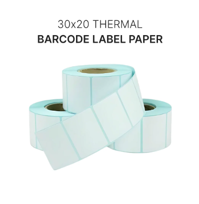 30x20 Barcode Paper 1200Pcs Direct Thermal (Normal)