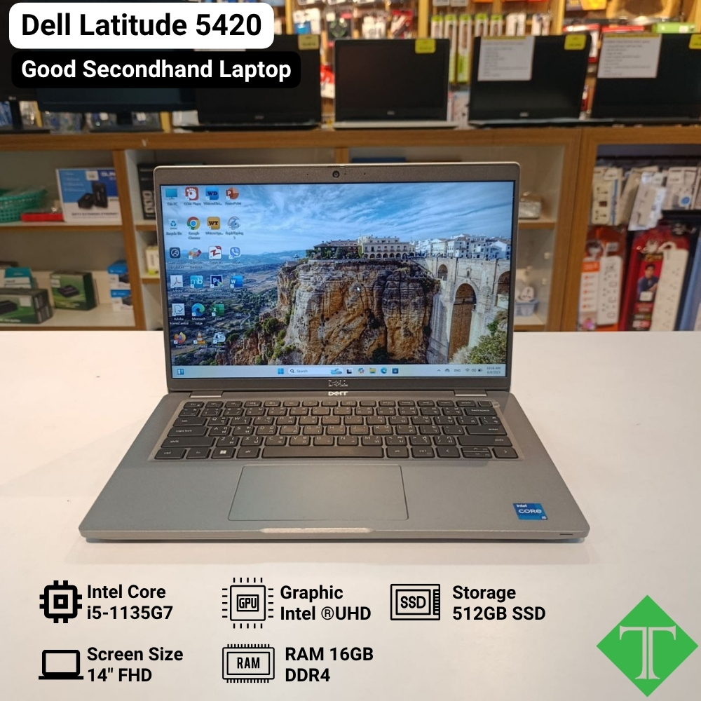 Dell Latitude 5420 (i5,11th,16GB, SSD 512GB, 14") Gray Color