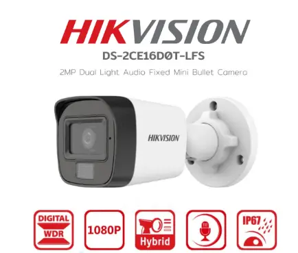 [P000240] DS-2CE16D0T-LFS (2MP) with Sound