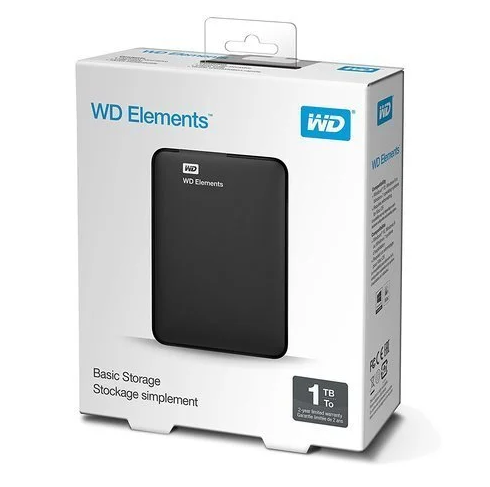 WD ELEMENTS 1TB External HDD