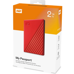 [113015] WD My Passport 2TB External Hard Disk (Red)