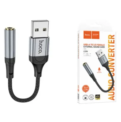 [103308] HOCO LS36 USB-A to 3.5 Female External Sound Card