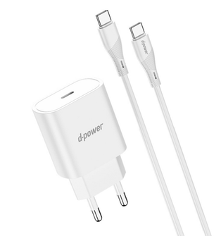 d-power AP-24 20W Charger and Data Cable (USB-C to USB-C)