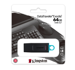[124040] Kingston Data Traveler Exodia 64GB USB 3.2 Flash Drive