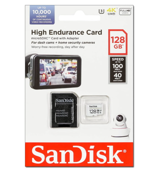 SANDISK Ultra microSDXC UHS-1Card 128GB(SDSQQNR-GN6IA) For CCTV