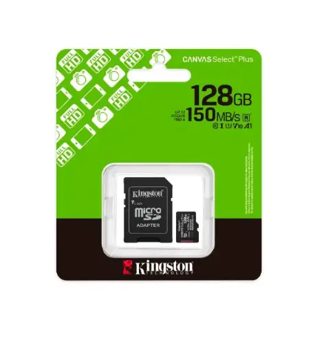 [124044] Kingston Data Micro SD Card 128GB Canvas Select Plus (SDCS3)