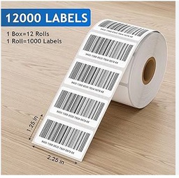 [133087] Barcode Label Sticker 25x12 (5000 pcs) Direct Thermal