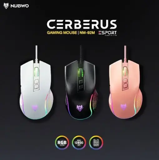 [P000504] NUBWO CERBERUS NM-92M Gaming Mouse
